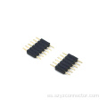 Encabezado de pin de 2.0 mm solo fila recta 6p